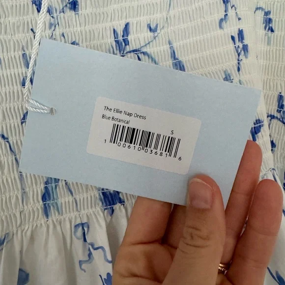 Hill House Home Ellie Nap Dress in Blue Botanical - Picture 6 of 8